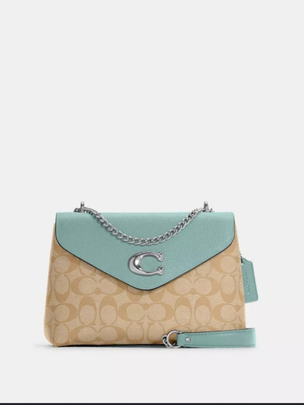 COACH C6784 Tammie Shoulder/Crossbody Bag in Signature Canvas EUC